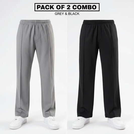 PACK OF 2 - OVERSIZED WIDE LEG BEGGY STYLE TROUSER