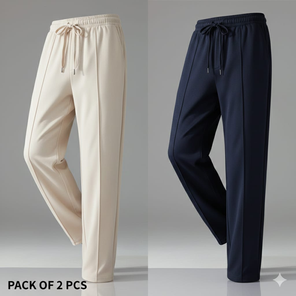 PACK OF TWO - OVERSIZED WIDE LEG BEGGY TROUSERS