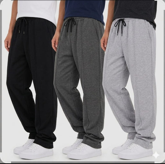 PACK OF THREE - OVERSIZED WIDE LEG BEGGY TROUSERS