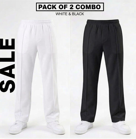 PACK OF TWO - OVERSIZED WIDE LEG BEGGY TROUSERS