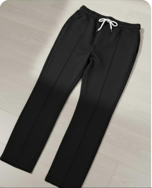BLACK OVERSIZED WIDE LEGGED BEGGY TROUSER'S IN FRENCH TERRY