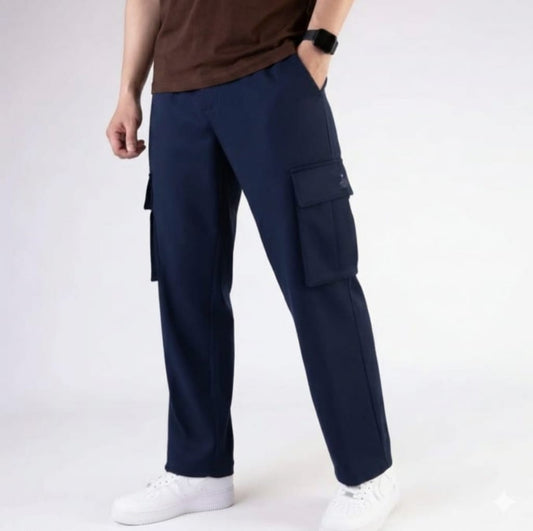 NAVY BLUE TWO CARGO POCKET TROUSER'S