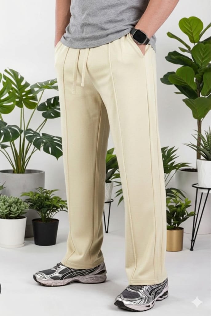 SKIN OVERSIZED WIDE LEG BEGGY TROUSER'S IN FRENCH TERRY