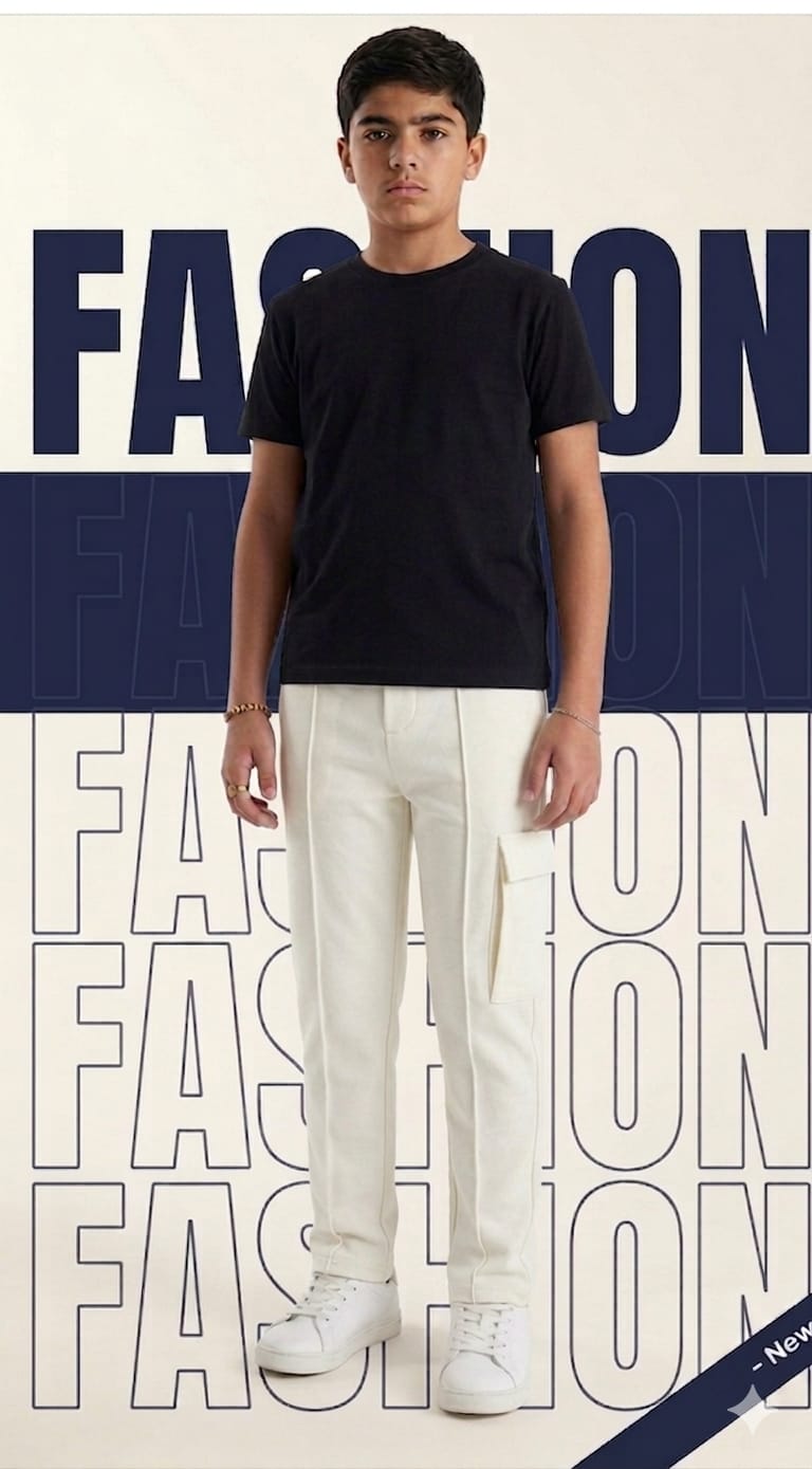CARGO POCKET TROUSERS FOR BOYS