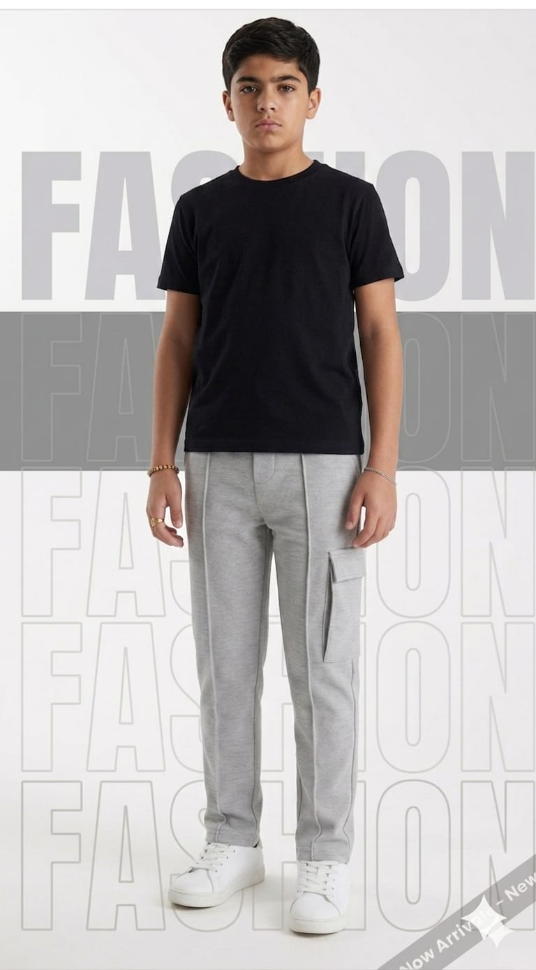 CARGO POCKET TROUSERS FOR BOYS