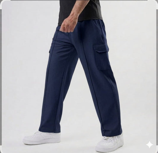 NAVY BLUE TWO CARGO POCKET TROUSER'S